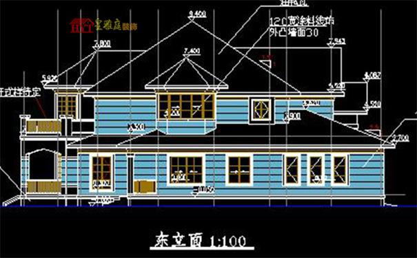别墅立面施工图