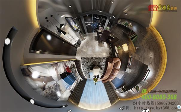 港式风格360全景效果图