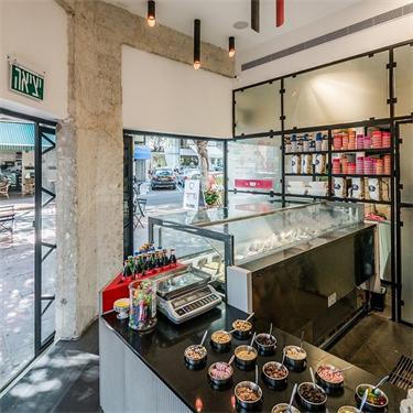 冰淇淋店设计效果图装修案例